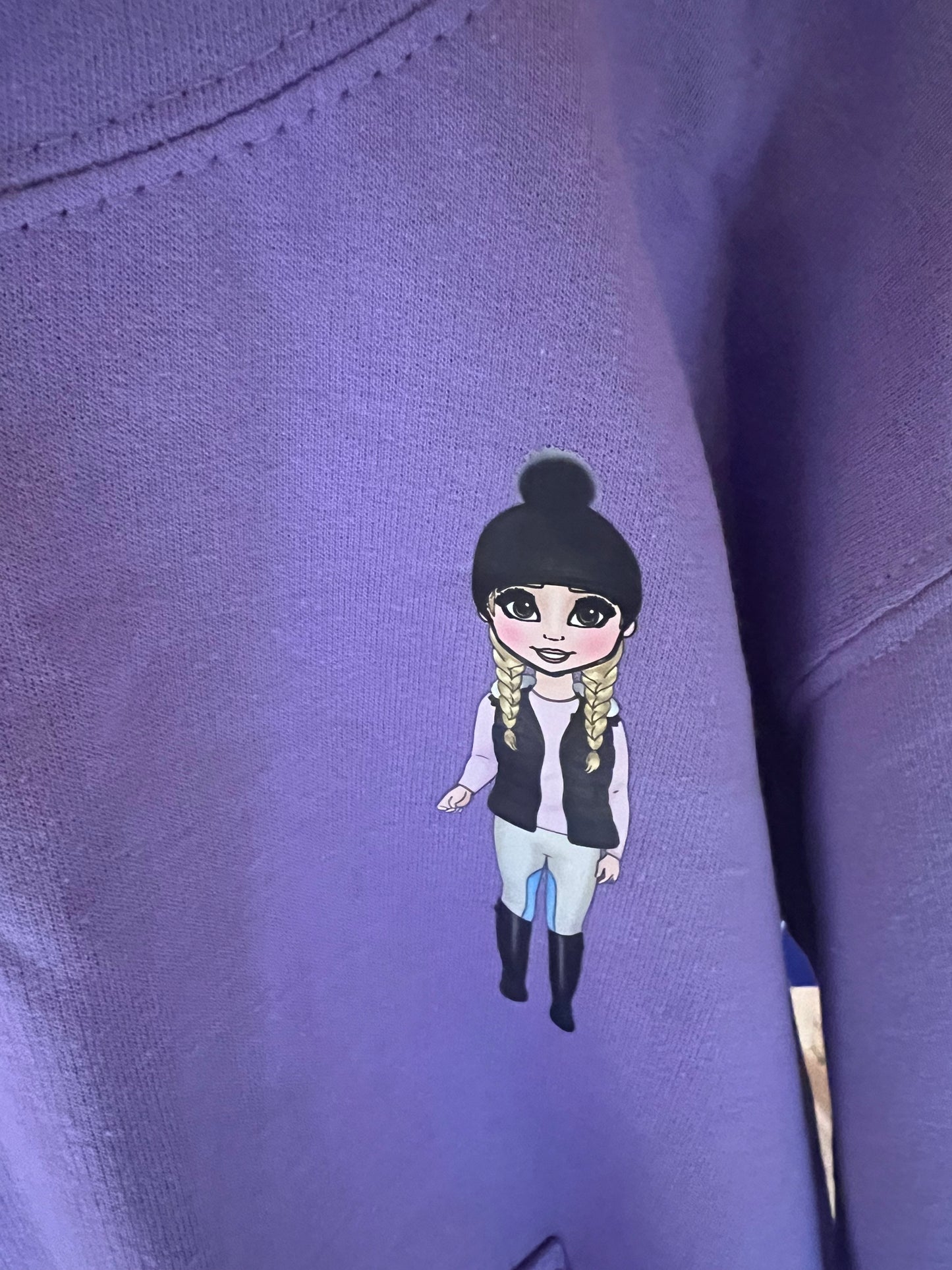 Blonde Rider - Purple Hoodie