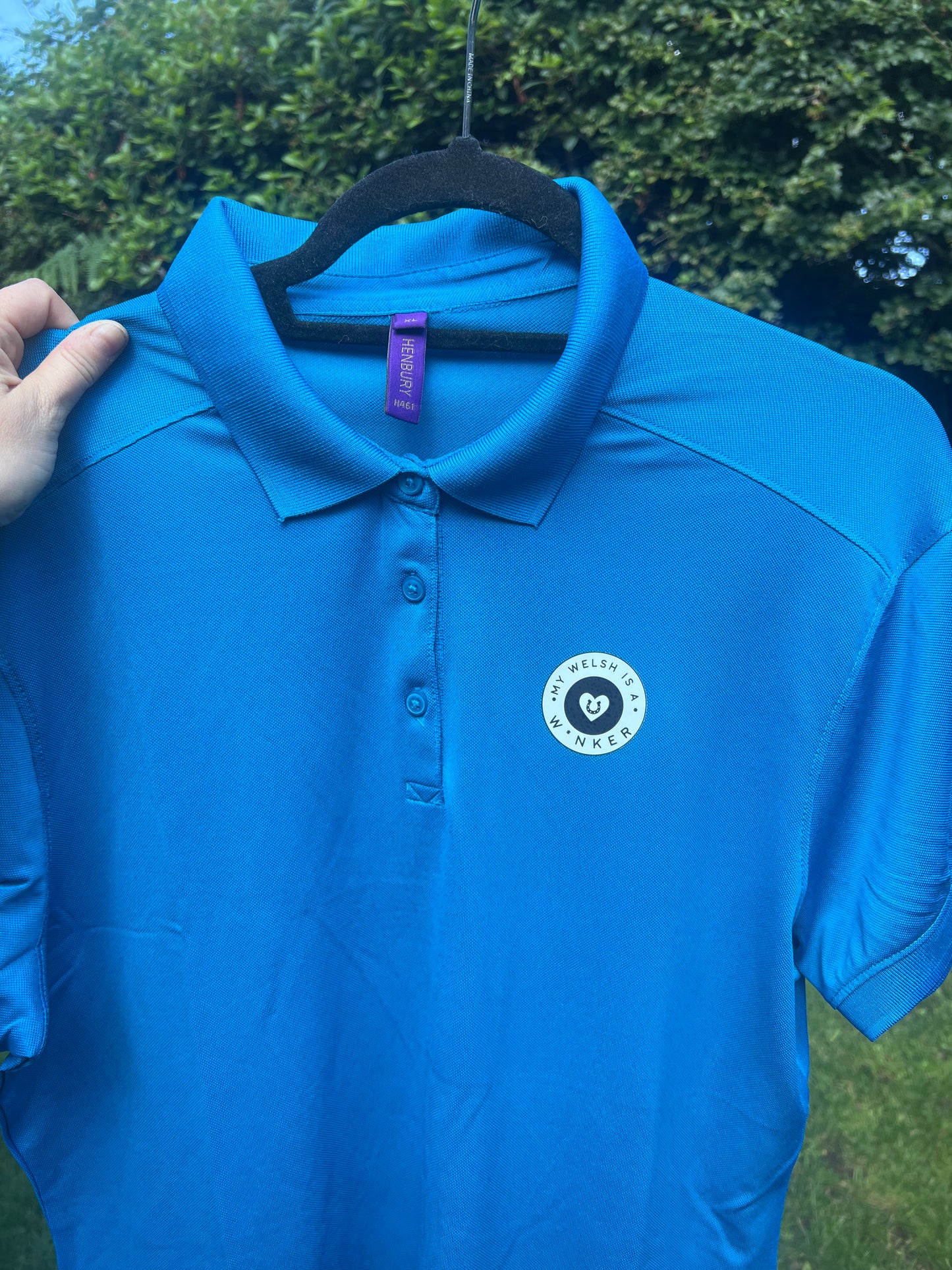 My Welsh is a W - Ladies Slim Fit Stretch Microfine Piqué Polo Shirt