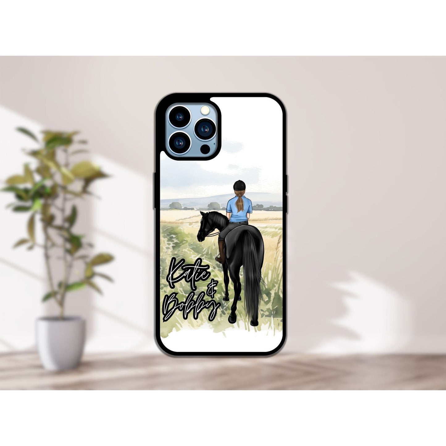 Personalised Horse Rider Phone Case