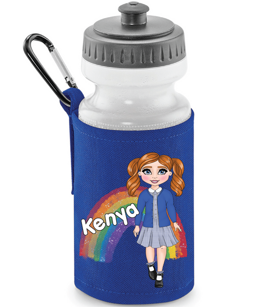 Personalised Water Bottle and Holder - School edition