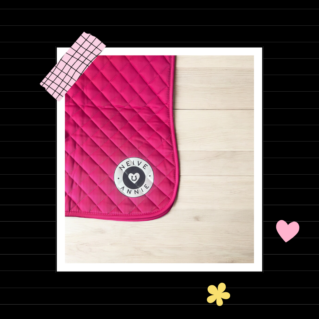 Saddle Pad - Circle Name Logo Personalised