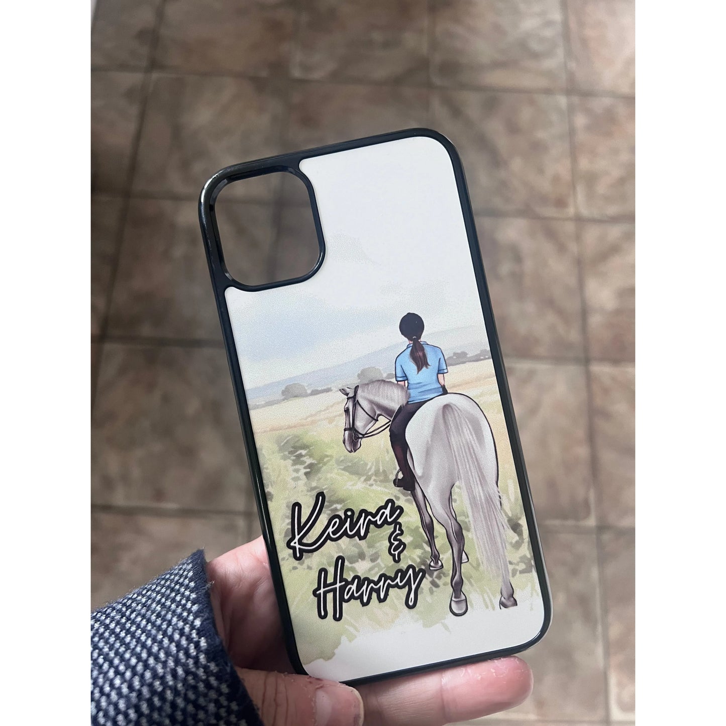 Personalised Horse Rider Phone Case