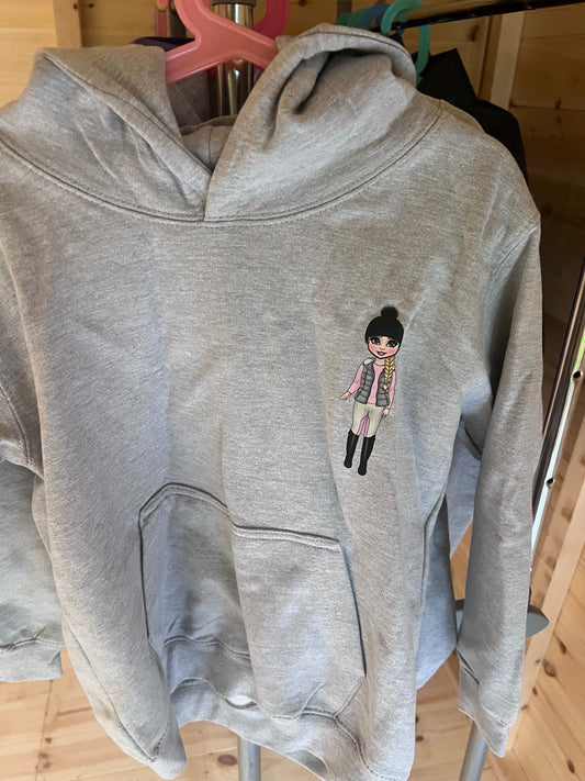 Grey Blonde Rider Hoodie