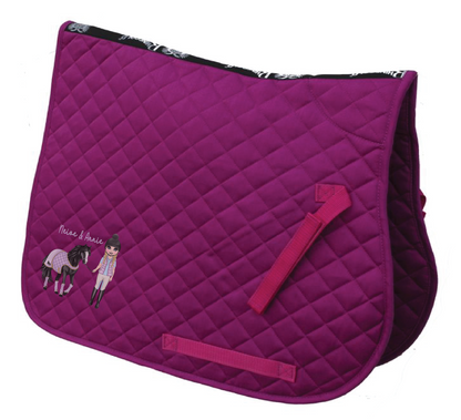 Saddle Pad - Girl and Horse Design