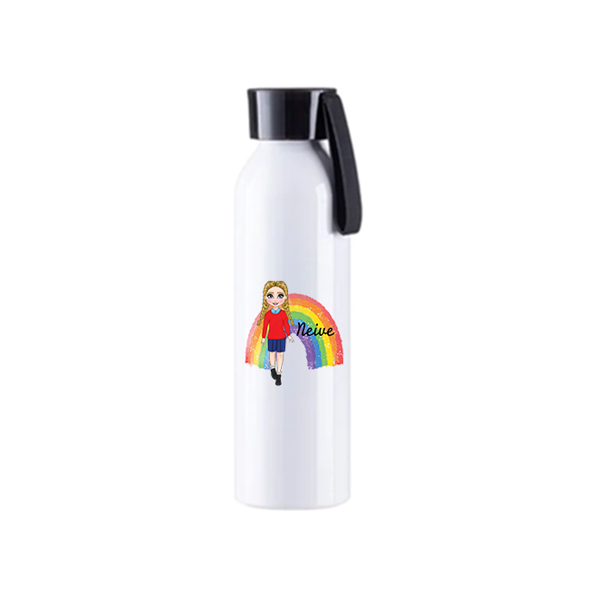 Personalised Schoolgirl Water Bottle