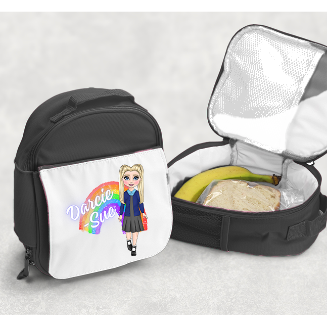 Personalised School Lunch Bag - Schoolgirl